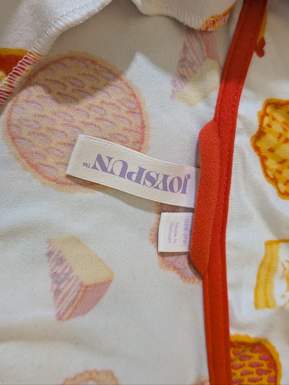 Women's Joyspun Dessert Pie Pajama Set Shorts 3XL - Picture 6 of 8